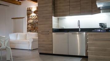 Apartment, 2 Schlafzimmer | Eigene Küche | Herdplatte, Wasserkocher, Kochgeschirr/Geschirr/Besteck