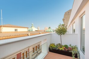 Dobbeltrom – executive, byutsikt | Utsikt fra balkong