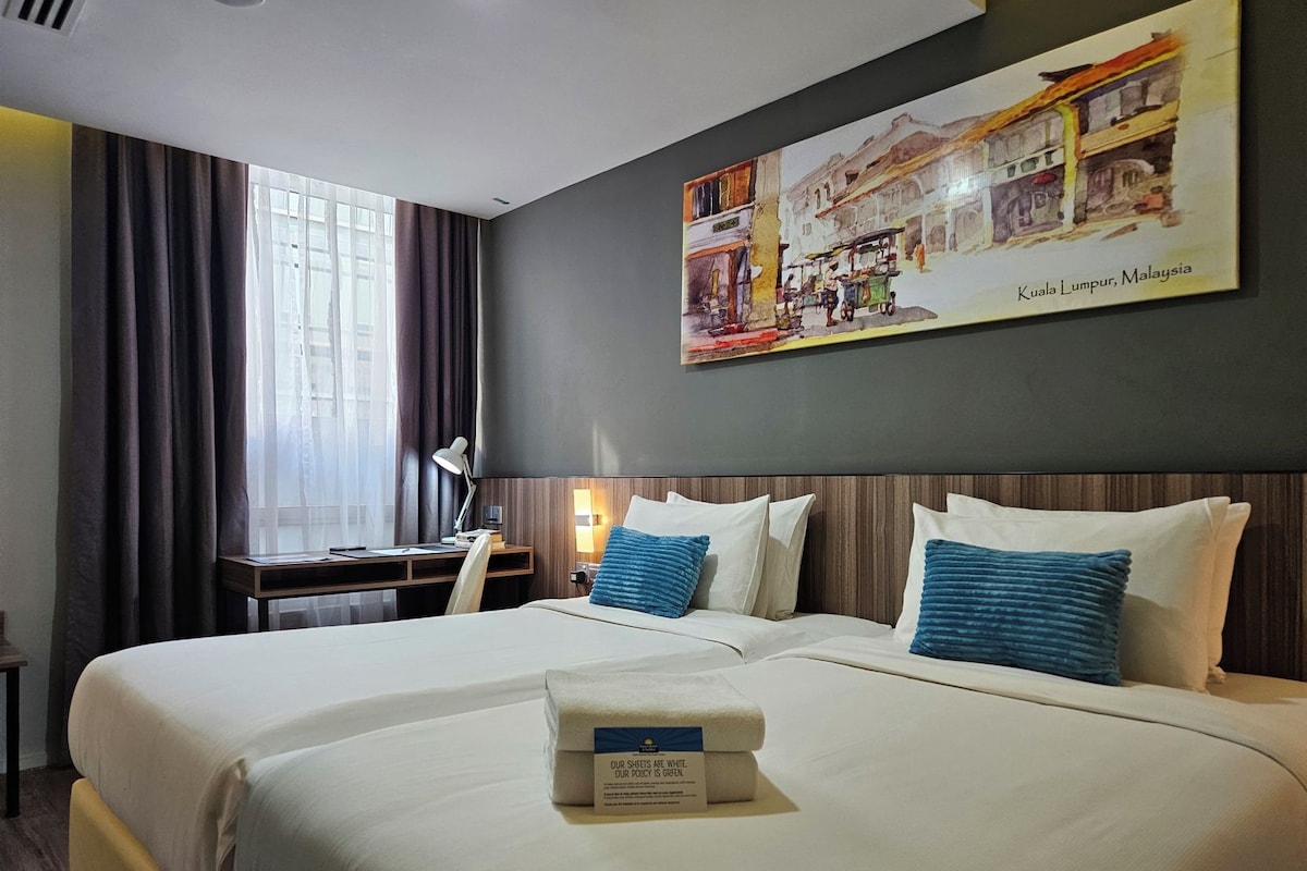 Luxe beddengoed, donsdekens, pillowtop-bedden, een minibar