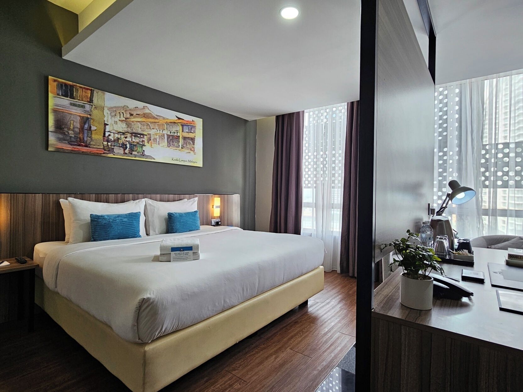Premium bedding, down duvets, pillow-top beds, minibar