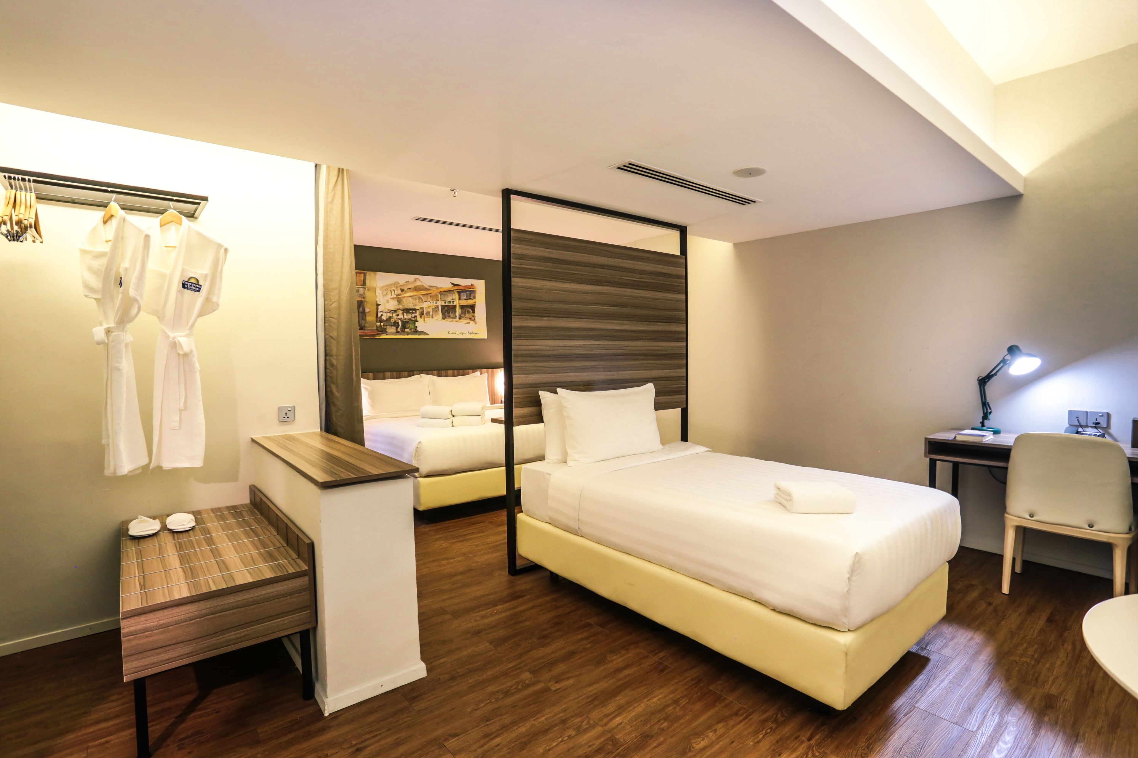 family triple room, multiple beds, non smoking | premium bedding, down duvets, pillow-top beds, minibar