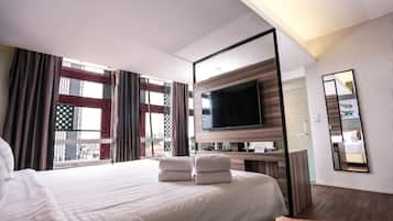Premium bedding, down duvets, pillow-top beds, minibar