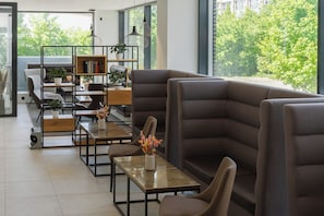 Sitteområde i lobbyen