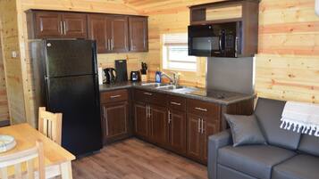 Cottage, 2 Bedrooms, Non Smoking (No Linens Included) | Private kitchen | Fridge, microwave, stovetop, coffee/tea maker
