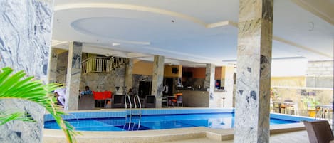 Indoor pool, outdoor pool