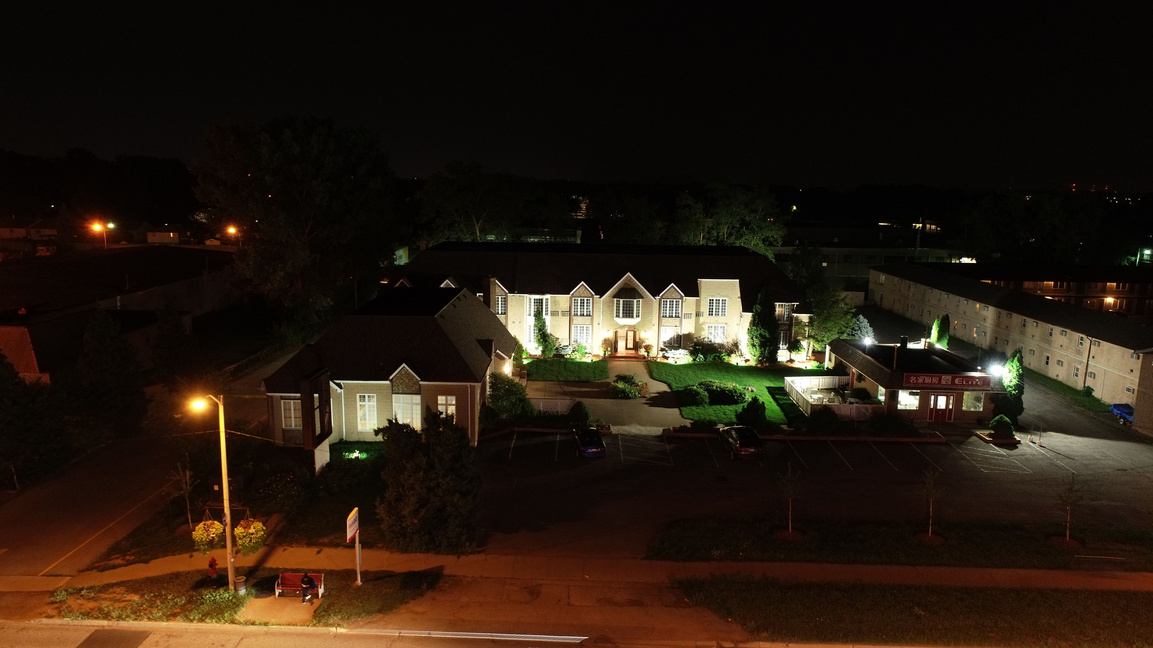 front of property – evening/night