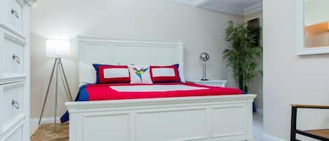 Apartment, 1 King-Bett, Nichtraucher | Bügeleisen/Bügelbrett, kostenloses WLAN, Bettwäsche