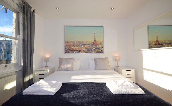 Lägenhet - 1 queensize-säng med bäddsoffa - icke-rökare | Egyptiska bomullslakan, individuell inredning och unika möbler