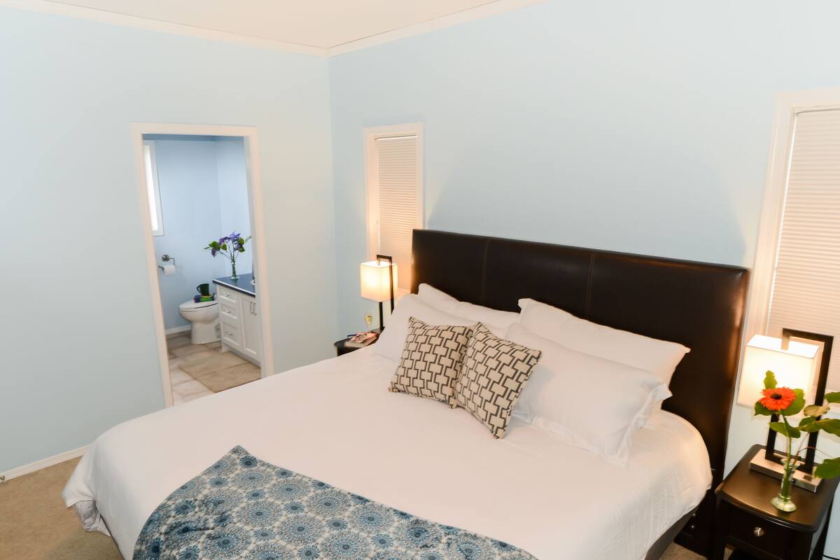 Habitación de lujo, 1 cama King size, para no fumadores | Ropa de cama de alta calidad, camas con pillow-top y cortinas blackout