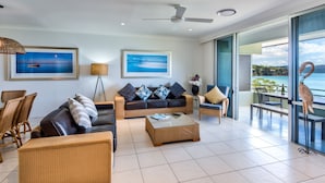 Apartment, 2 Bedrooms, 2 Bathrooms, Sea View | Living area - Lagoon 202 on Hamilton Island (Whitsundays)
