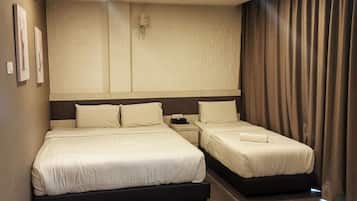 Desk, iron/ironing board, free WiFi, bed sheets