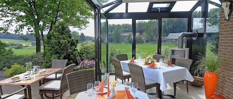 Dinner served, local cuisine