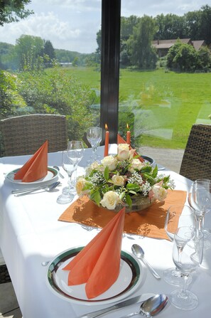 Dinner served, local cuisine