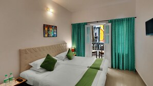 1 dormitorio, ropa de cama de alta calidad, cortinas opacas