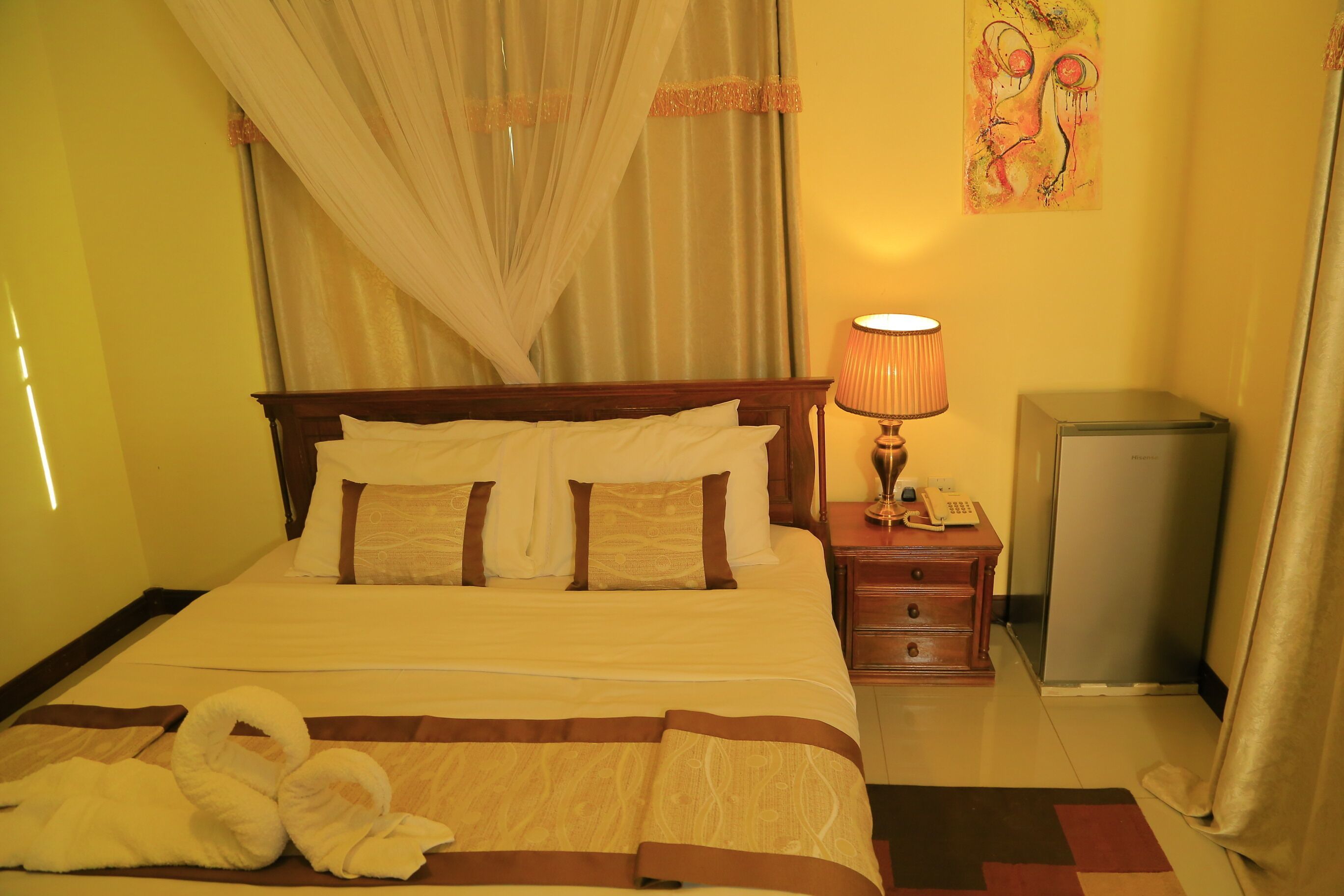 Individually furnished, laptop workspace, blackout curtains