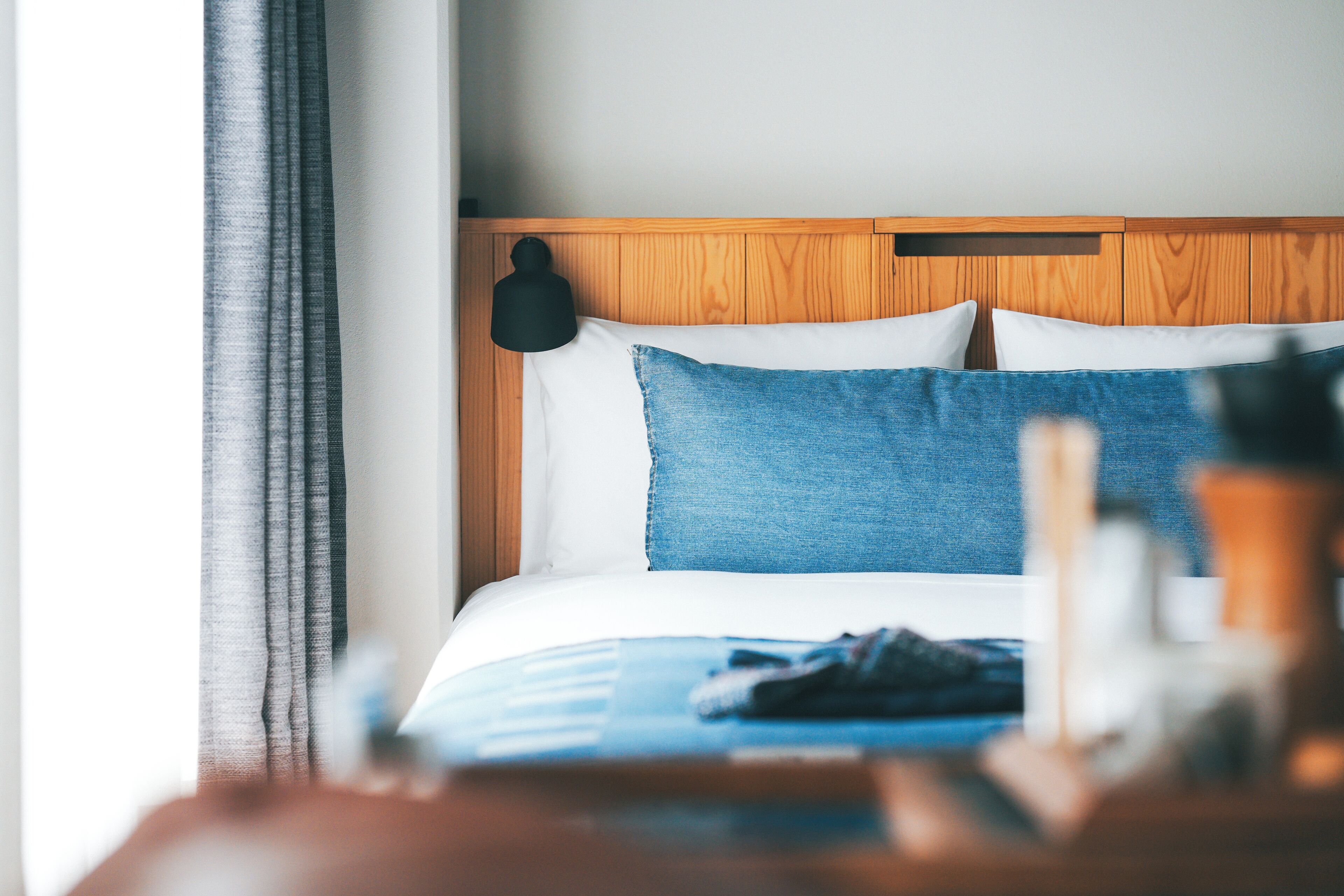 Down comforters, desk, blackout drapes, free WiFi