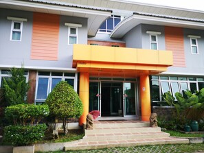 Overnatningsstedets indgangsparti