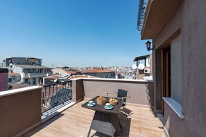 商务双人房, 阳台, 城市景观 | 露台