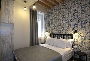 アパートメント 1 ベッドルーム | 1 室のベッドルーム、客室ごとに異なるインテリア、デスク、遮光カーテン