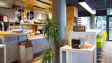 Daily self-service breakfast (EUR 9.90 per person)