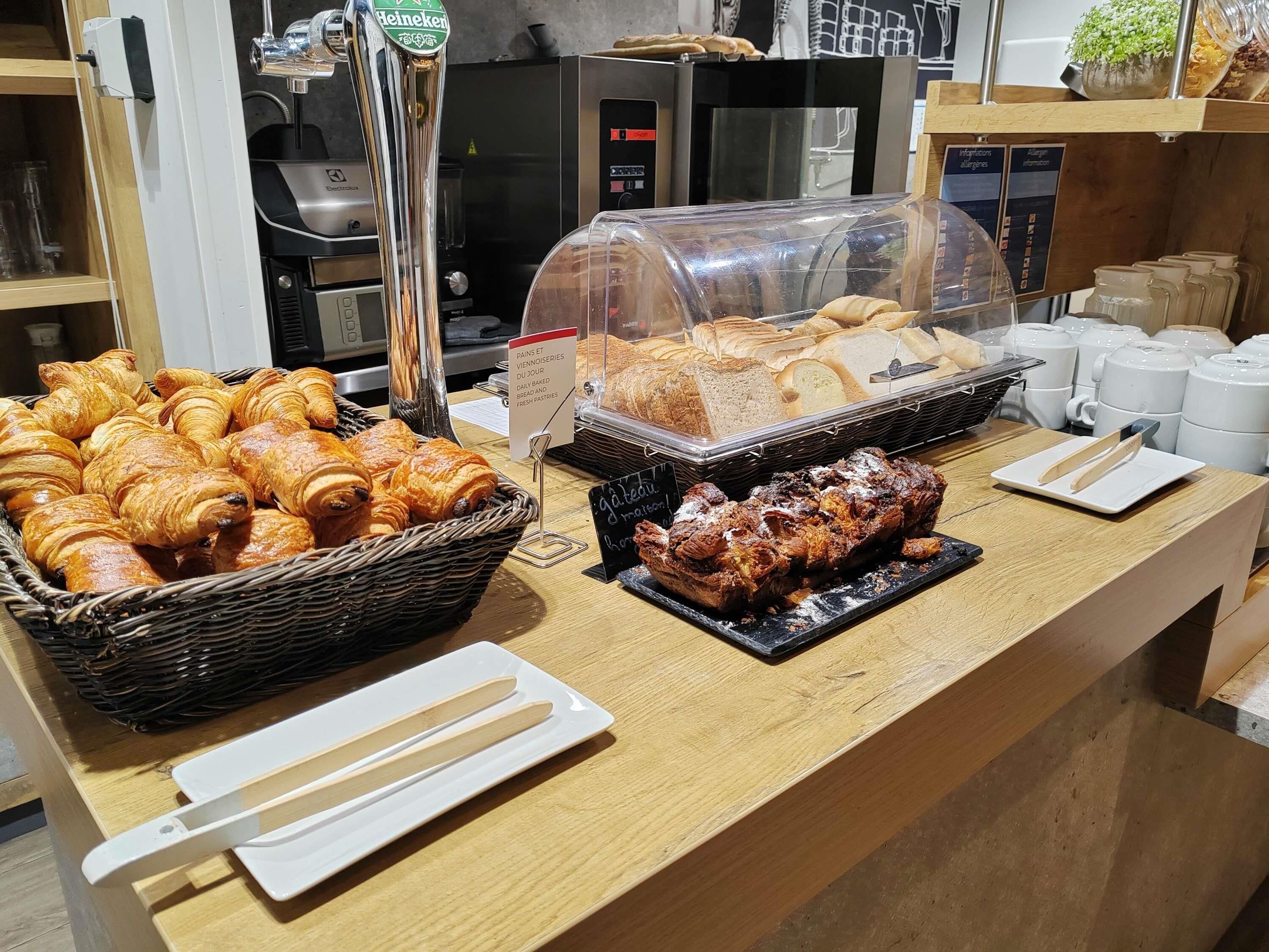 Daily self-serve breakfast for a fee
