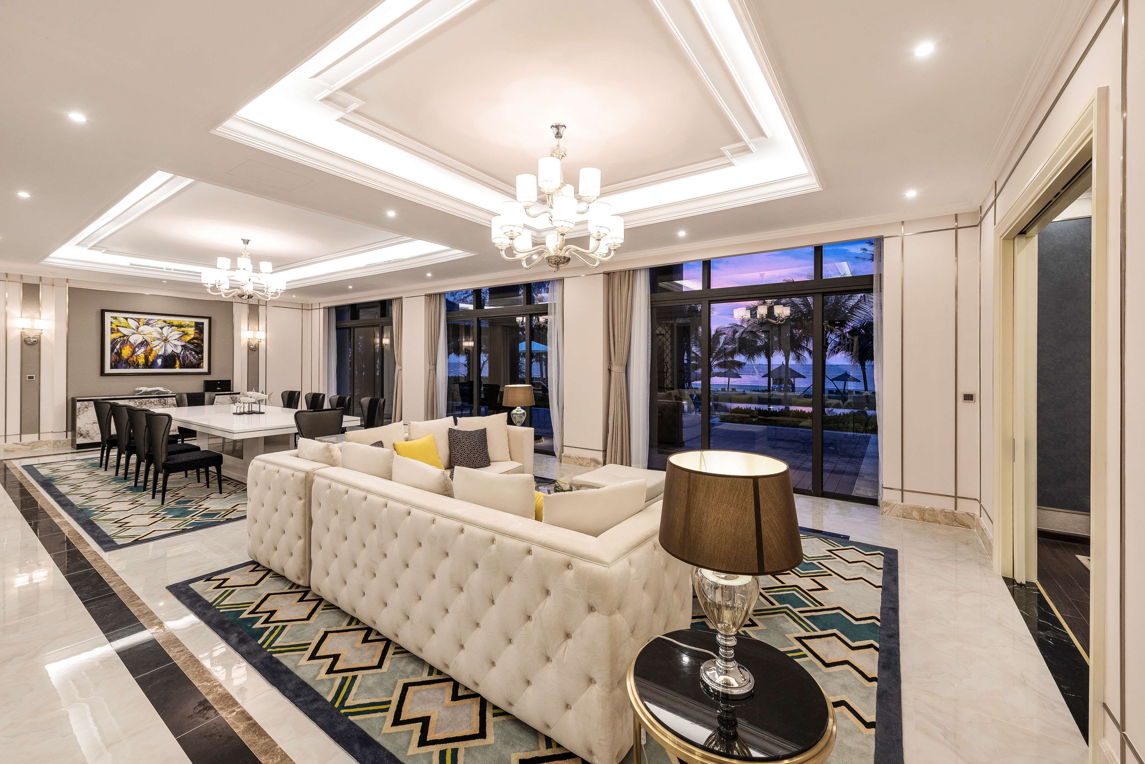 Villa, 6 Bedrooms | Living area | 55-inch Smart TV with digital channels