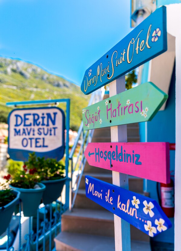 Vista frontal de la propiedad