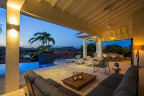 Deluxe Villa, 4 Bedrooms, Private Pool, Sea Facing | Terrace/patio - Blue Bay Exclusive (Sint Michiel)