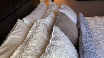 Departamento de lujo, para no fumadores | Sábanas de algodón egipcio, ropa de cama de alta calidad y edredón