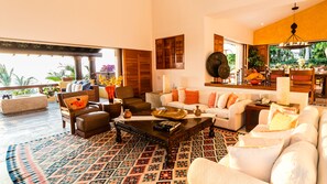 Family Villa, Multiple Bedrooms | Living area | Flat-screen TV, iPod dock - Villa Gemini by Tripwix (Mezcales)