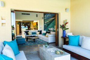Family Villa, 6 Bedrooms | Living area | Flat-screen TV - Copacabana by Tripwix (Mezcales)