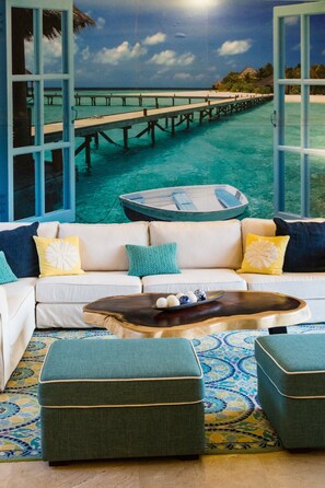 Family Villa, 6 Bedrooms | Living room | Flat-screen TV - Copacabana by Tripwix (Mezcales)