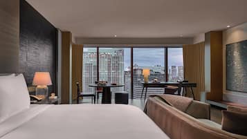 Studio Grand, 1 giường cỡ king (Grand) | 1 phòng ngủ, bộ trải giường bằng vải Frette của Ý
