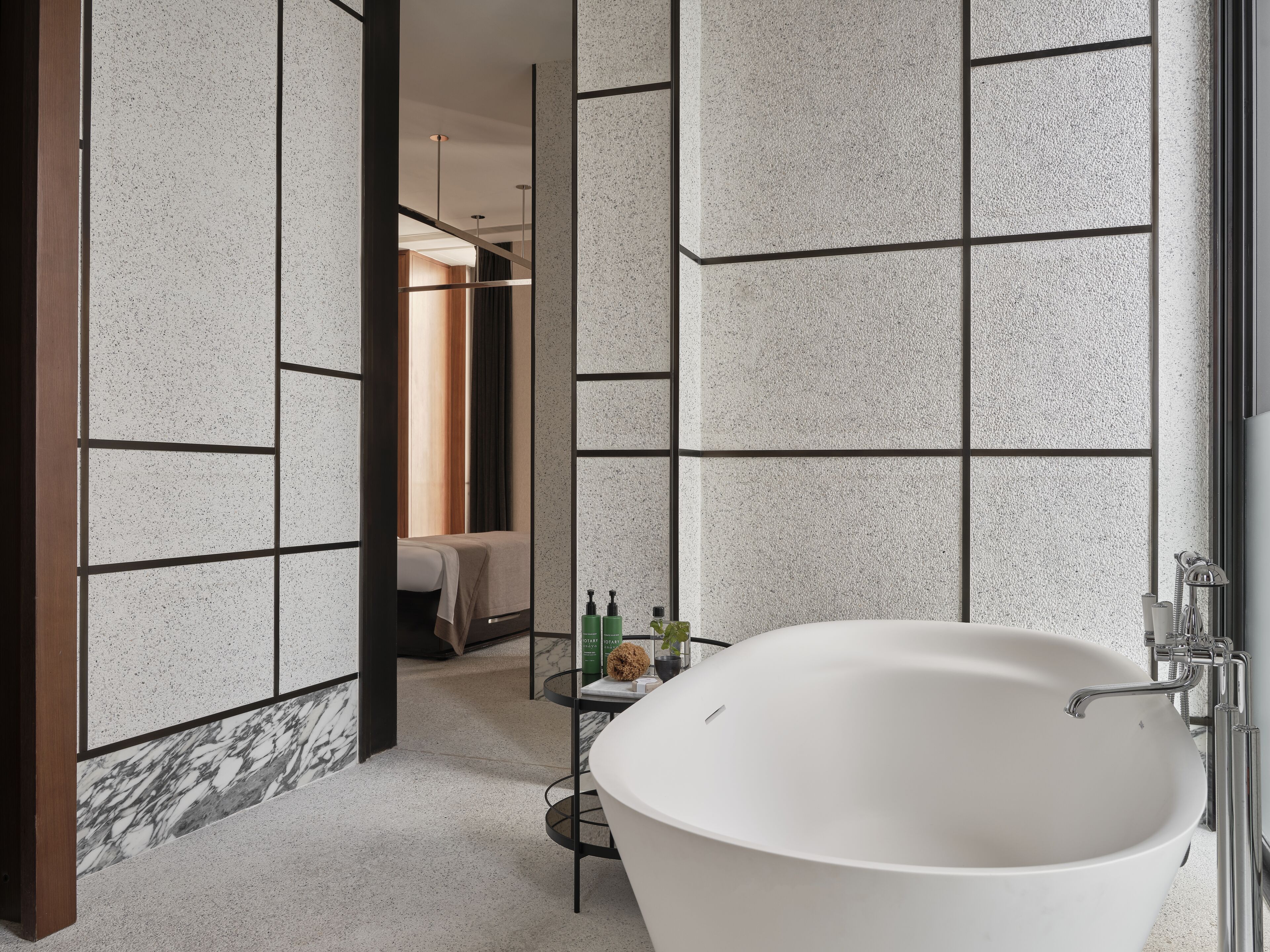 room (asaya lodge) | bathroom | separate bathtub and shower, free toiletries, hair dryer, bathrobes