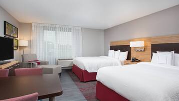 Skrivebord, arbejdsområde til bærbare computere, mørklægningsgardiner