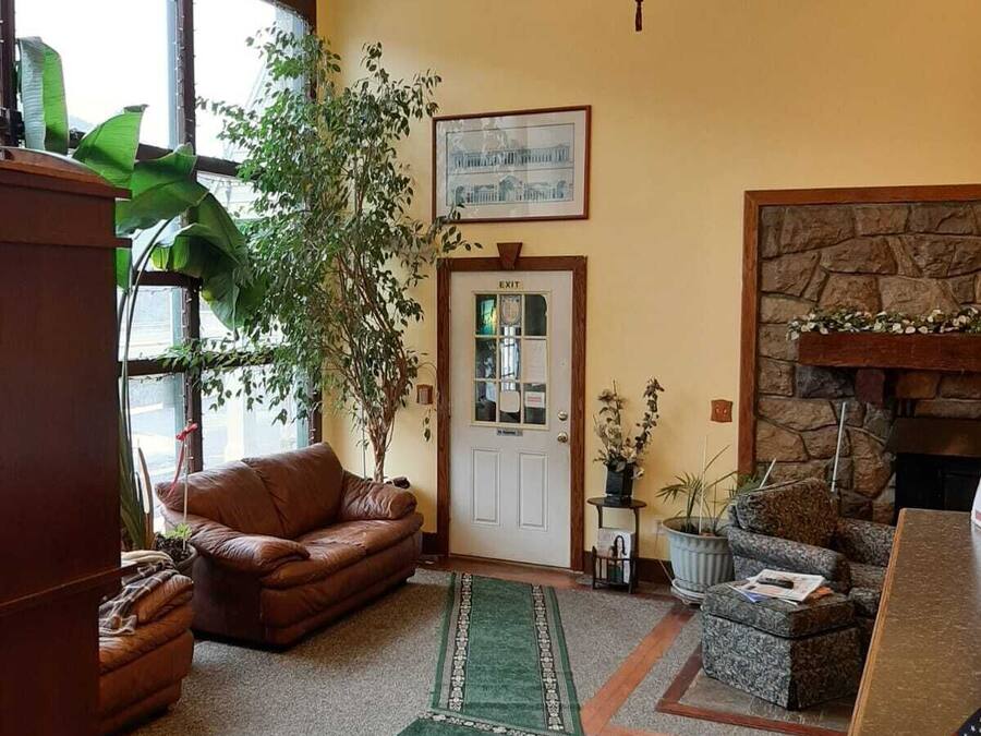 Siddeområde i lobbyen