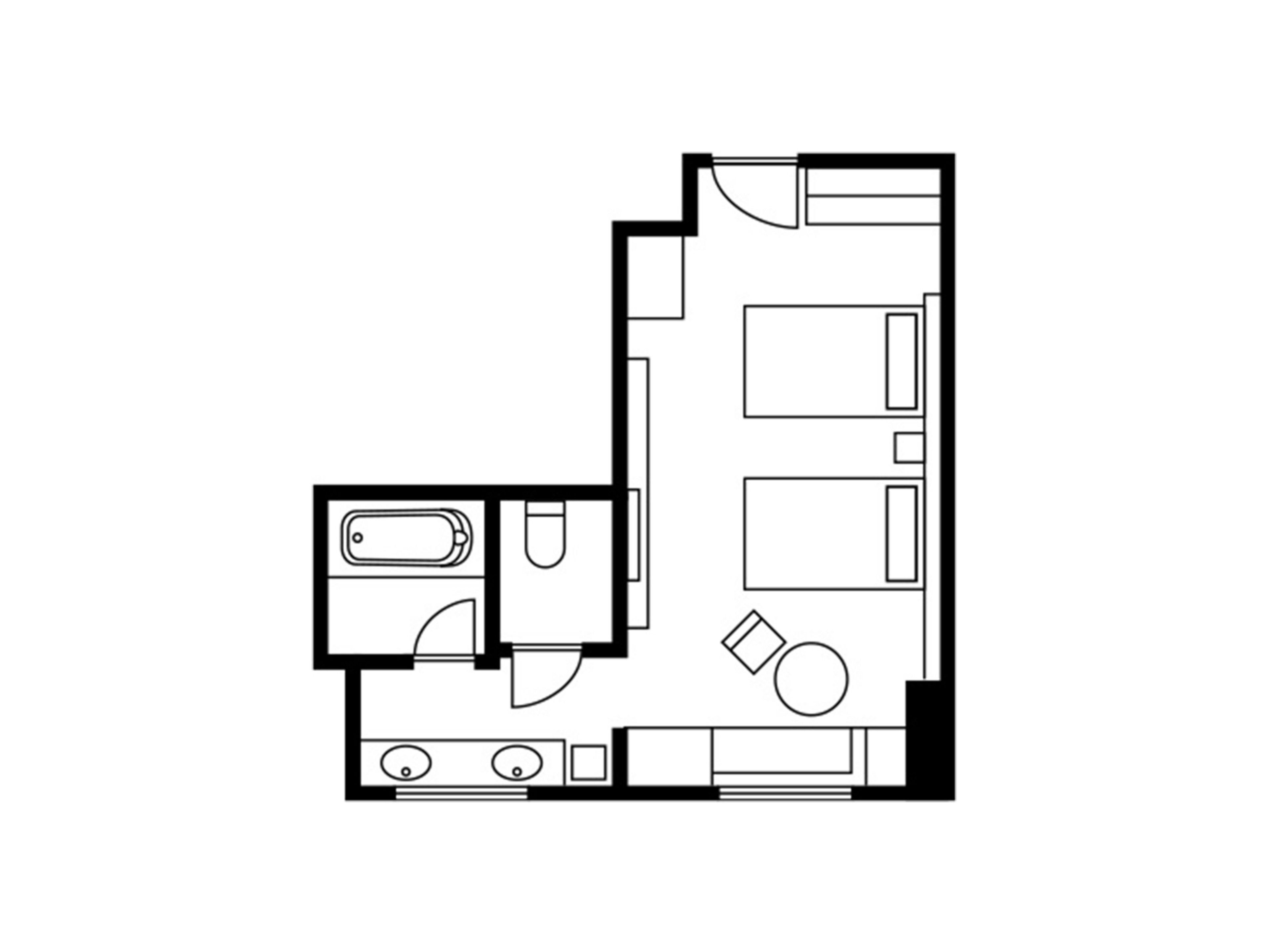 1 bedroom, down duvets, in-room safe, blackout curtains