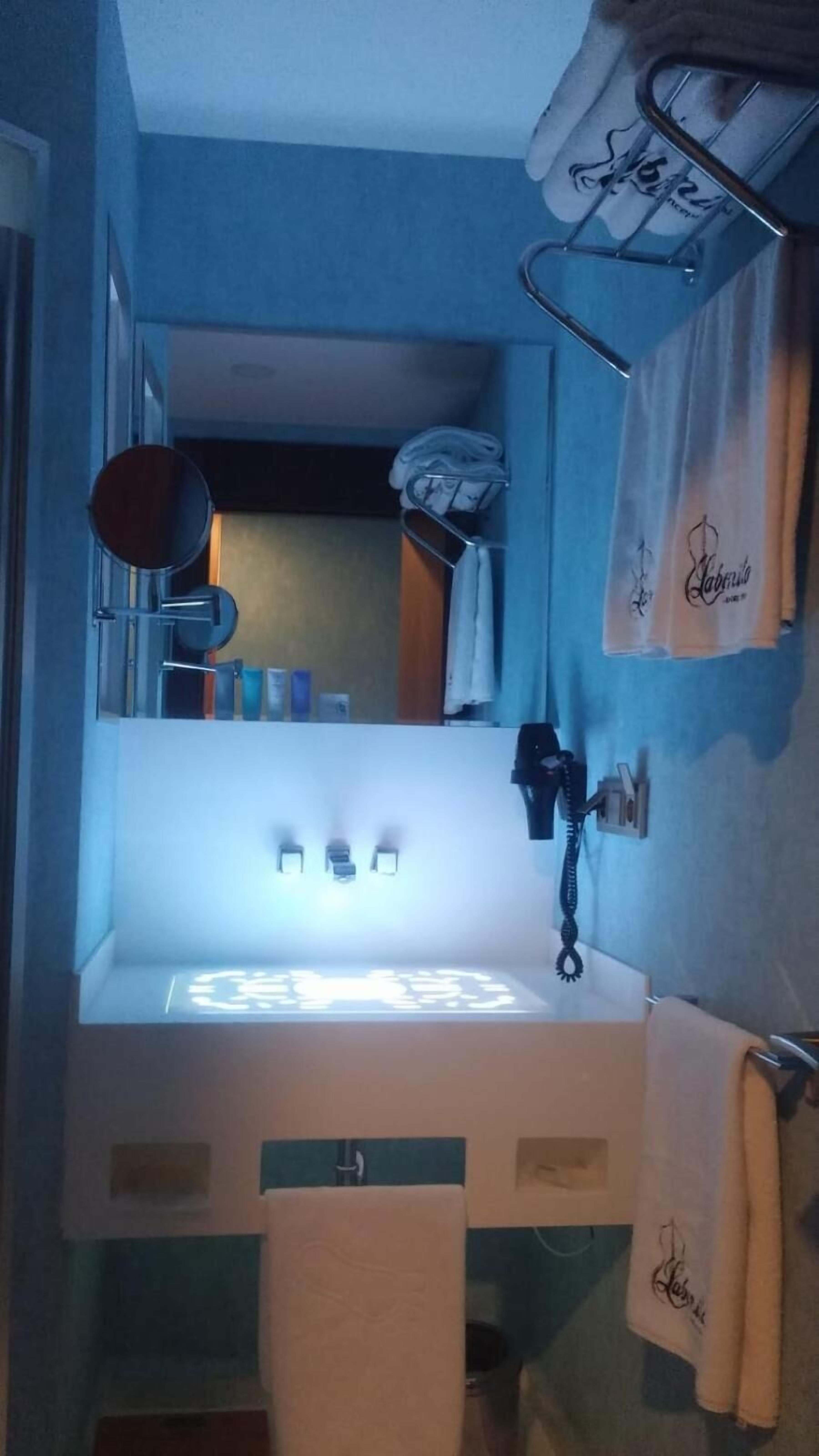 shower, free toiletries, hair dryer, slippers