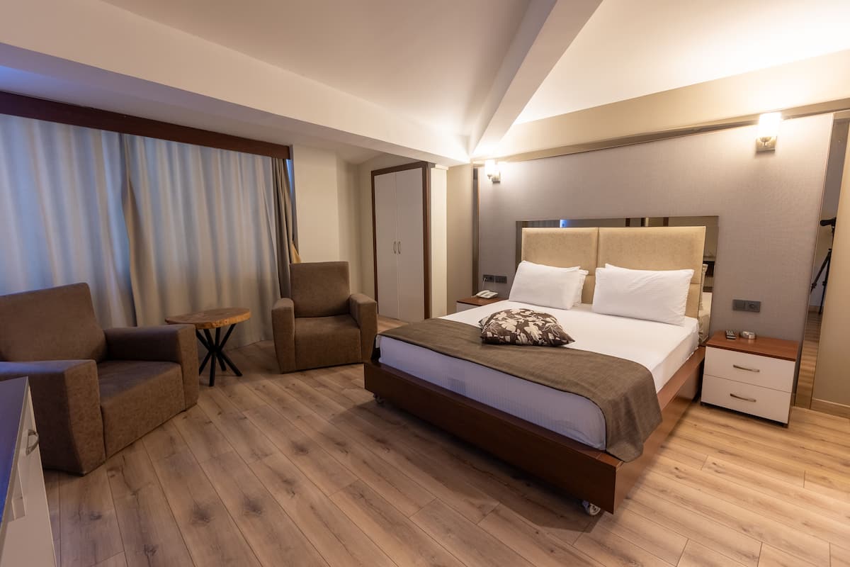Een minibar, een kluis op de kamer, geluiddichte muren, gratis wifi