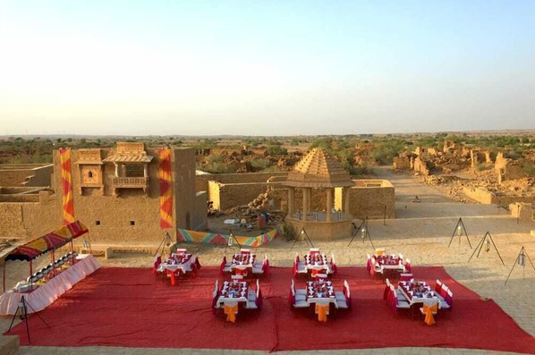 Espace banquet en plein air