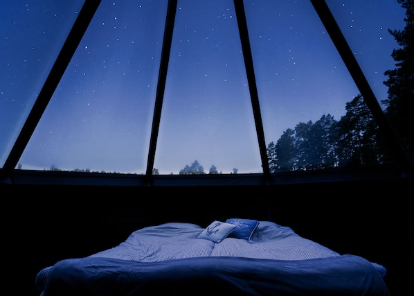 Cabana superluxo | 1 quarto, roupas de cama premium, individualmente decorados