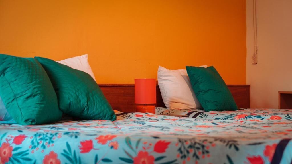 Individually decorated, individually furnished, desk, laptop workspace