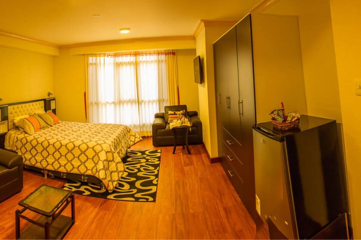 Habitación estándar, 1 cama de matrimonio, no fumadores, baño privado | Minibar, escritorio, sistema de insonorización