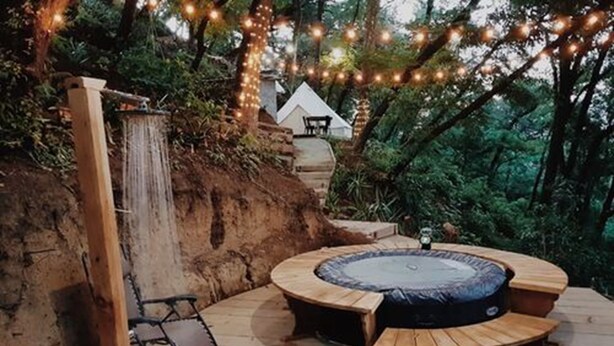 Outdoor spa tub - Finca Casa Blanca (Magdalena Milpas Altas)