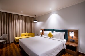 1 chambre, literie de qualité supérieure, couette en duvet d'oie