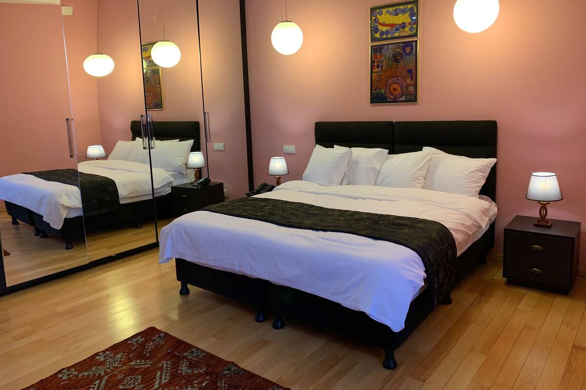 Blackout curtains, soundproofing, iron/ironing board, free WiFi