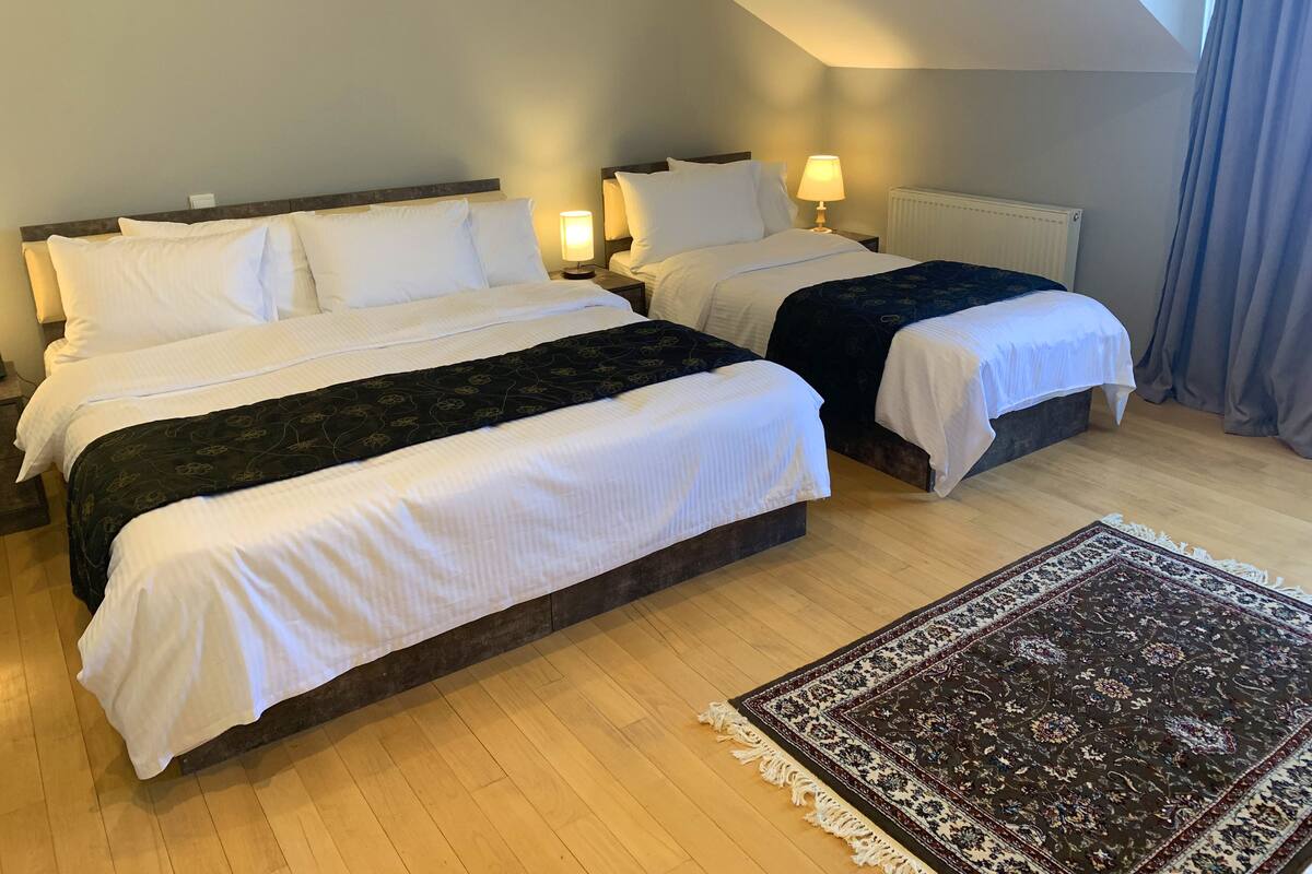 Blackout curtains, soundproofing, iron/ironing board, free WiFi