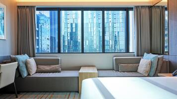 Ropa de cama de alta calidad y minibar