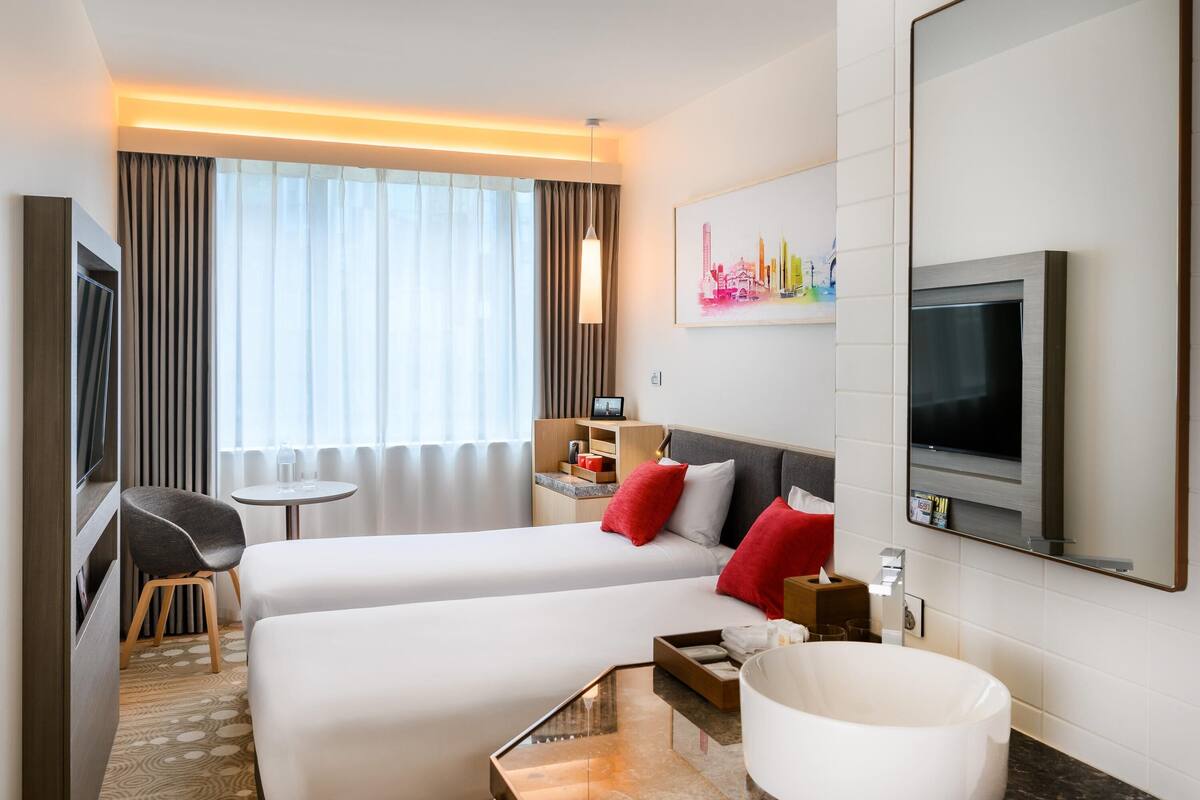 Superior Room, 2 Twin Beds | In-room safe, soundproofing, iron/ironing board, WiFi (free)