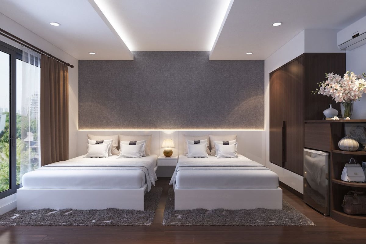 Habitación Deluxe con 1 cama matrimonial o 2 individuales, para no fumadores, tina | Sábanas de algodón egipcio, ropa de cama de alta calidad y minibar